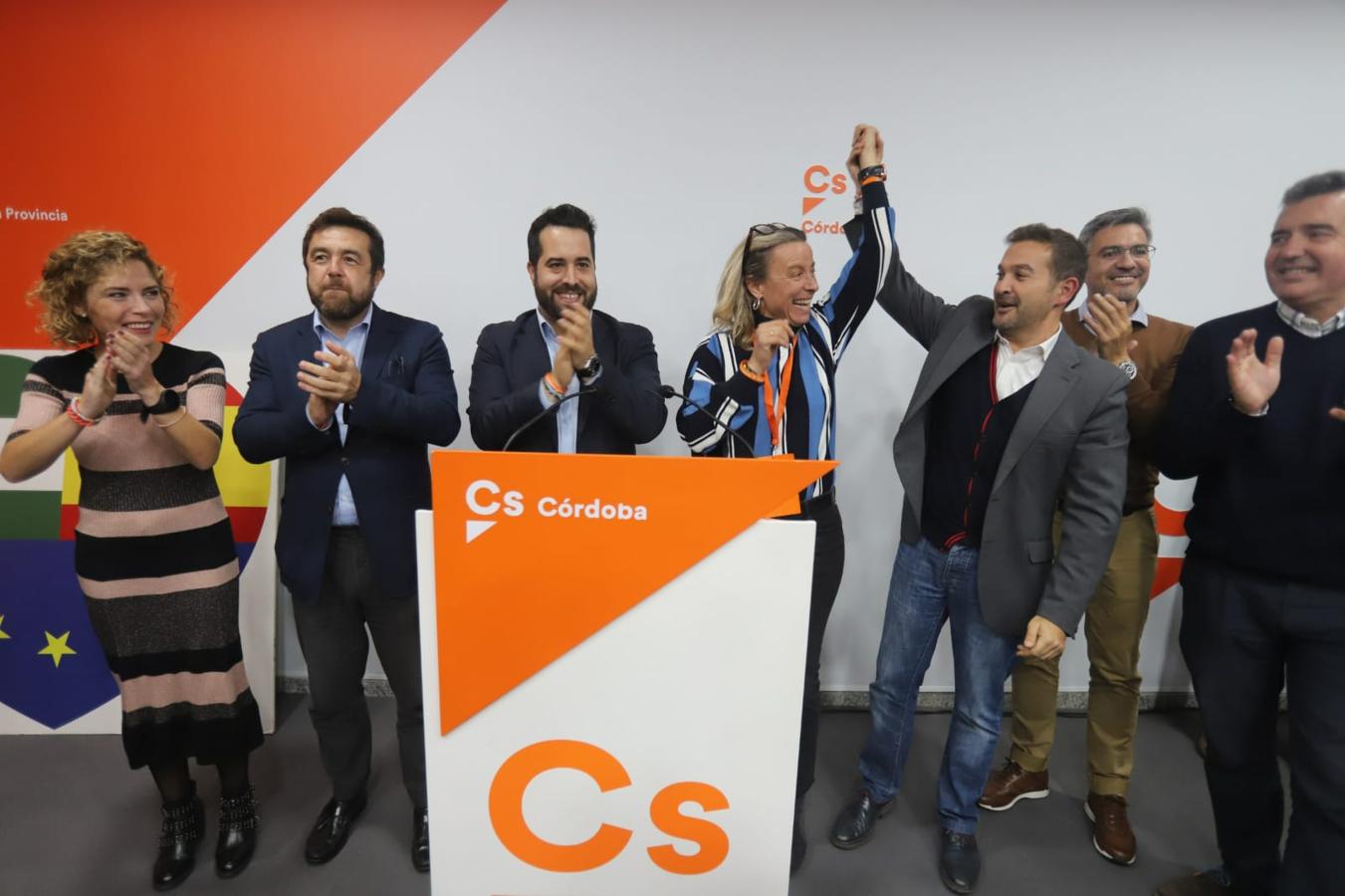 La noche electoral en la sede de Ciudadanos en Córdoba, en imágenes