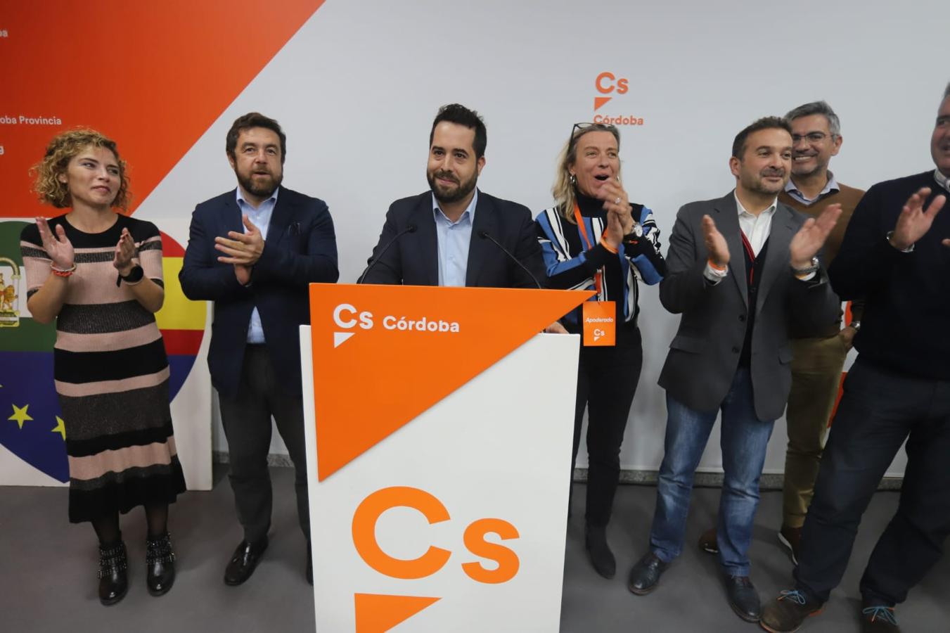 La noche electoral en la sede de Ciudadanos en Córdoba, en imágenes