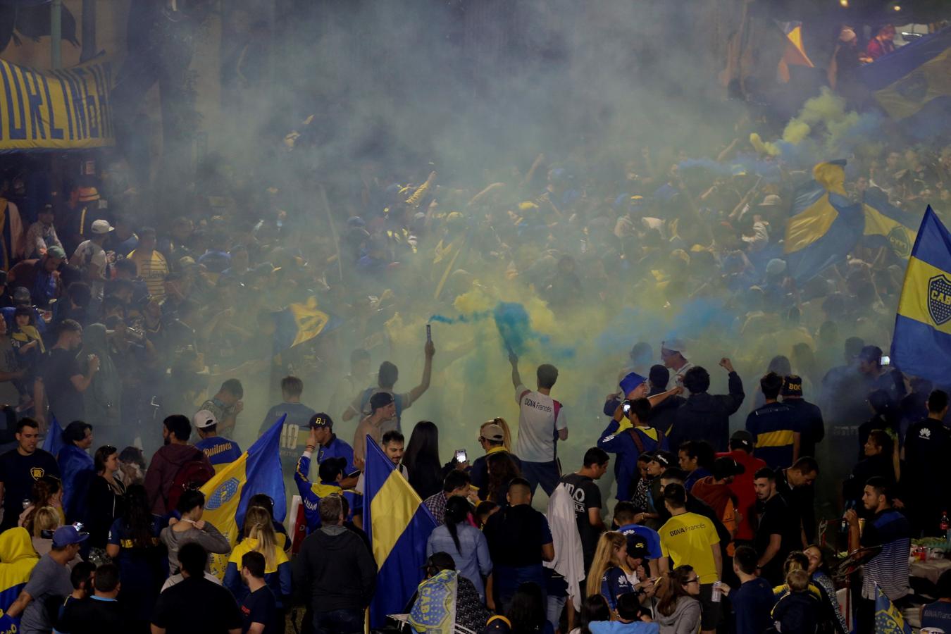 Boca, rumbo a Madrid: memorable despedida de su hinchada