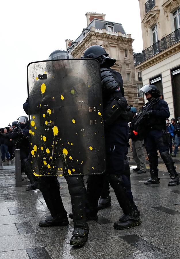 La manifestación de los chalecos amarillos, en imágenes