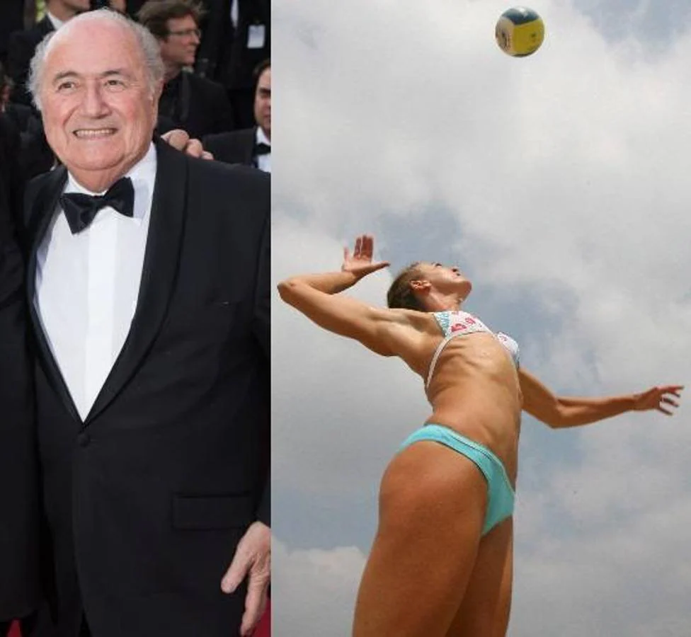 Joseph Blatter (ex presidente de la FIFA): «Dejemos que las mujeres jueguen con ropas más femeninas como en el voleibol». 