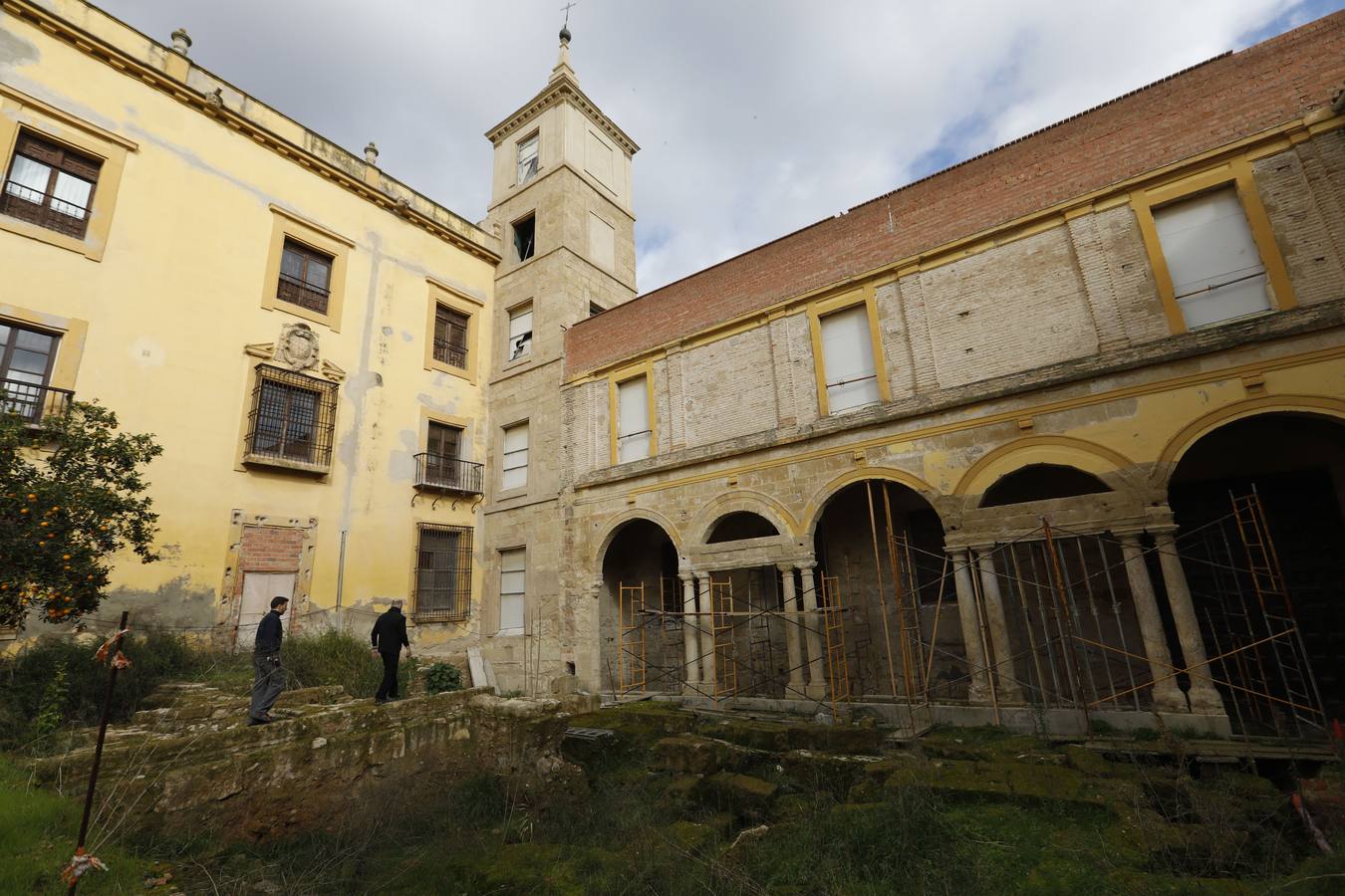 Los primeros preparativos para la reforma del Palacio Episcopal de Córdoba, en imágenes