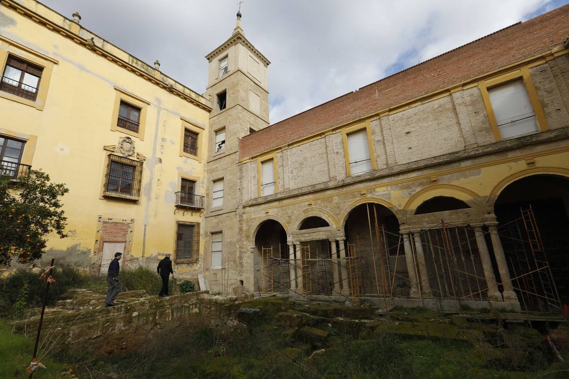 Los primeros preparativos para la reforma del Palacio Episcopal de Córdoba, en imágenes