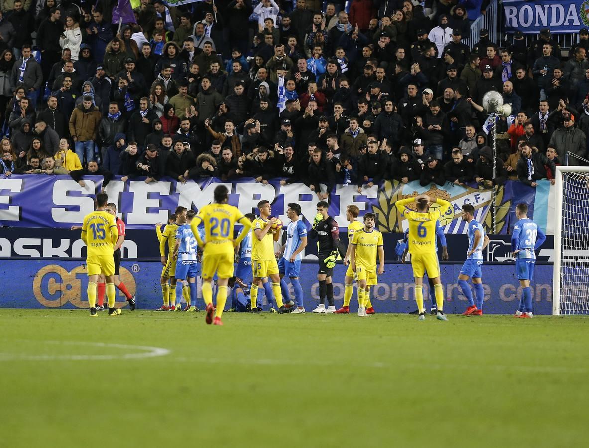 Las imágenes del partido Málaga-Cádiz CF