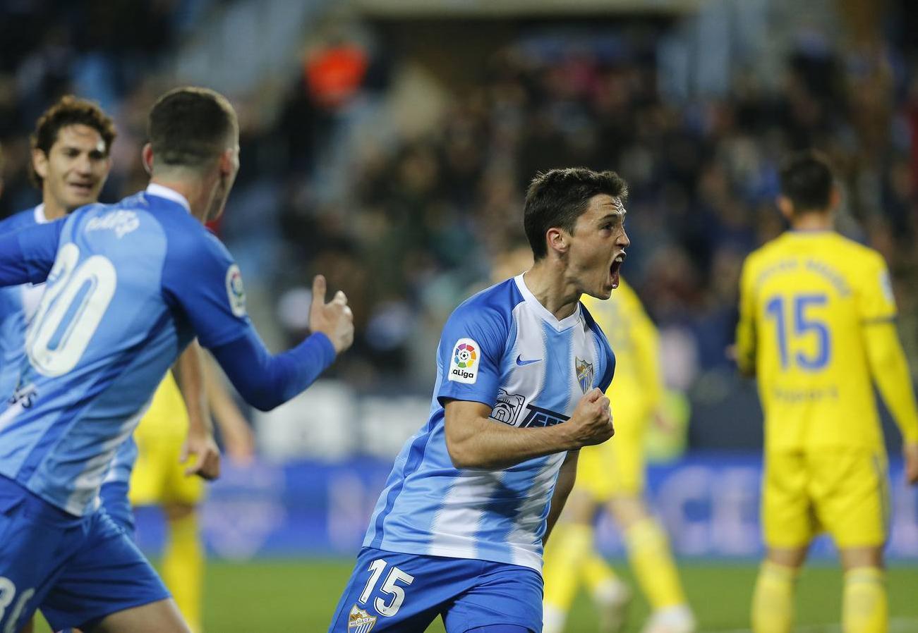 Las imágenes del partido Málaga-Cádiz CF