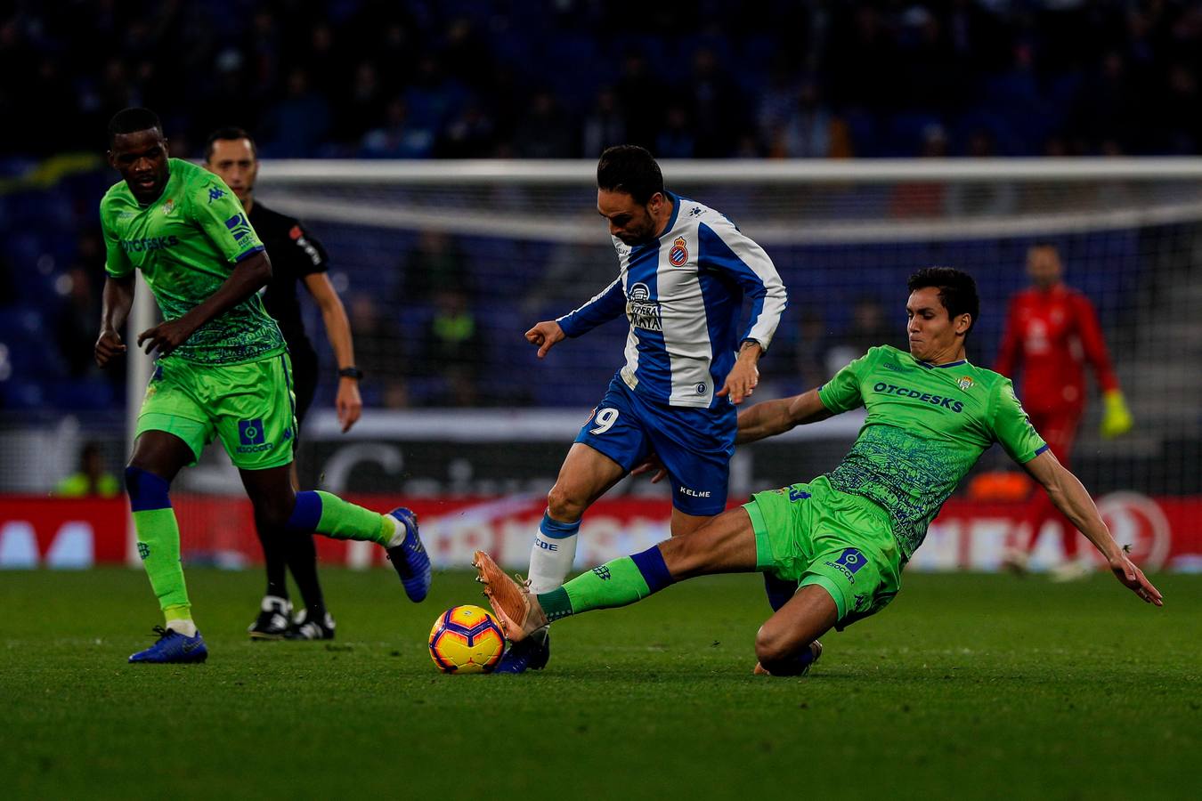 Sexto partido consecutivo sin perder del Real Betis y tercera victoria seguida de los verdiblancos en LaLiga, la que los pupilos de Quique Setién han conseguido en su visita al RCDE Stadium