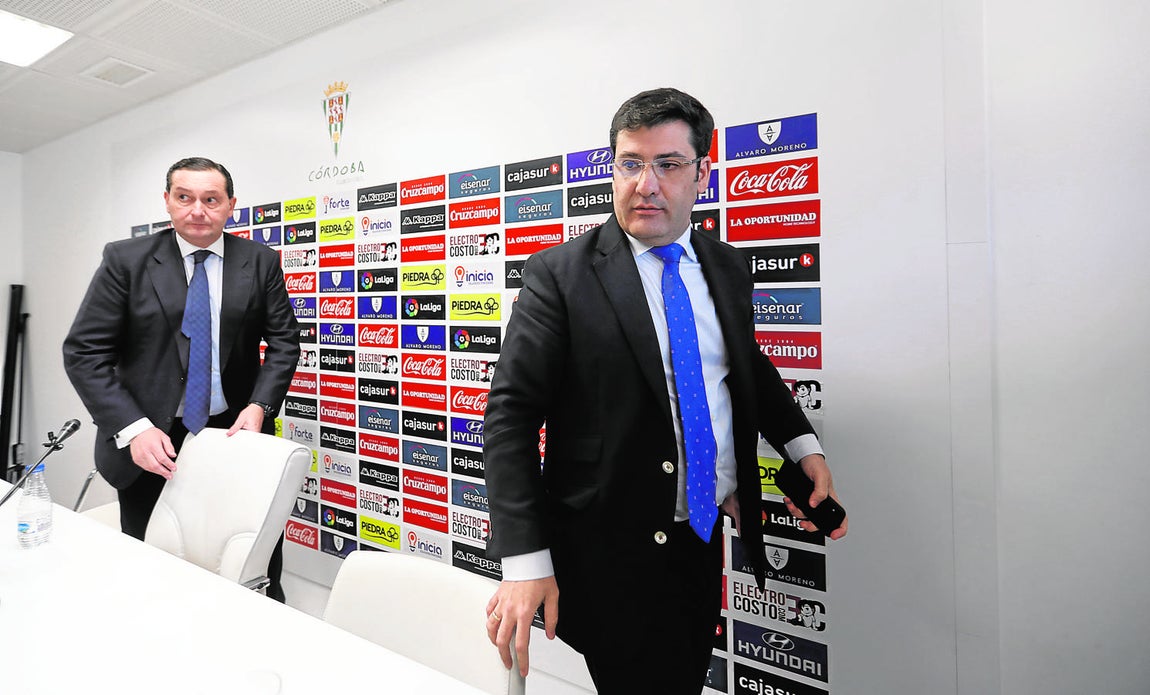 La comparecencia de Jesús León, presidente del Córdoba CF, en imágenes