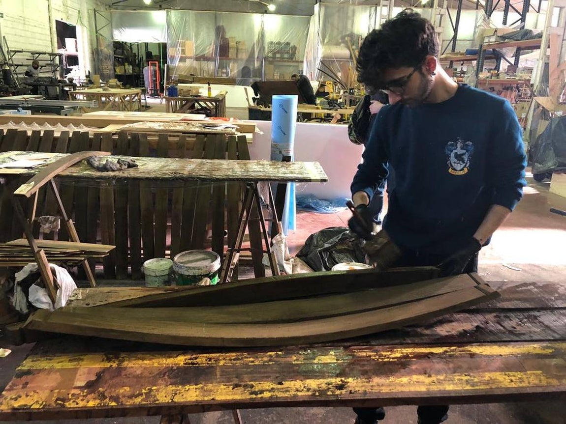 Taller del departamento de arte. 