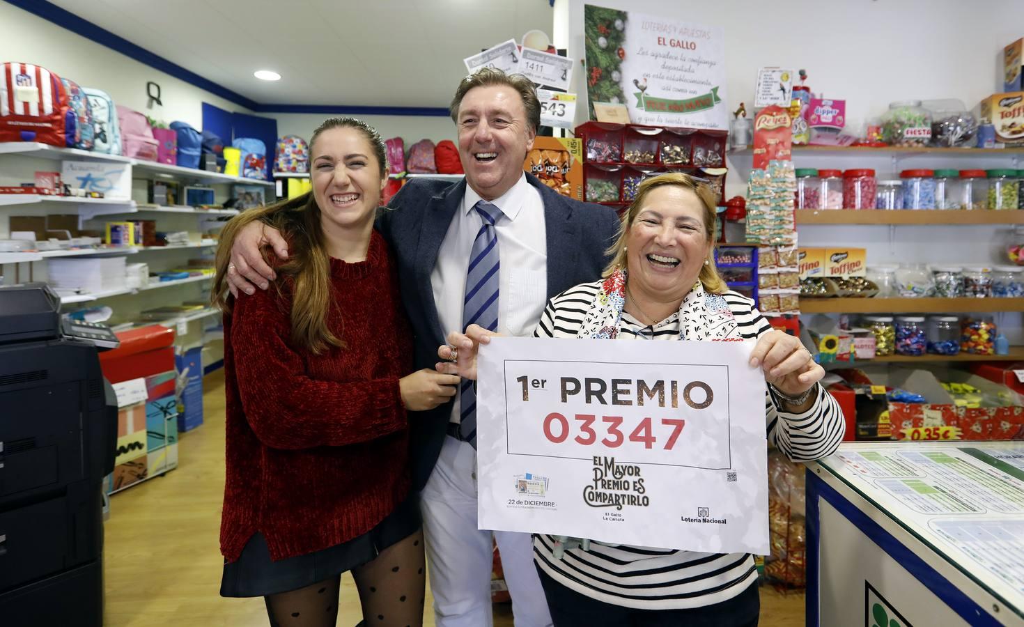 Los premios de la Lotería de Navidad en Córdoba, en imágenes