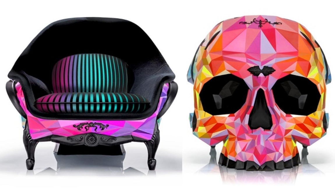 Harow. La originalidad se supera por minutos y este sillón de Harow es un ejemplo de ello. Con forma de calavera y terriblemente lujosa, este sillón supera cualquier expectativa. Está disponible por más de 400.000 euros y puede combinar en cualquier estancia de tu hogar.