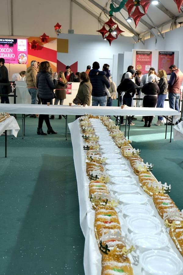 En imágenes, el roscón solidario de Andex en la Diputación