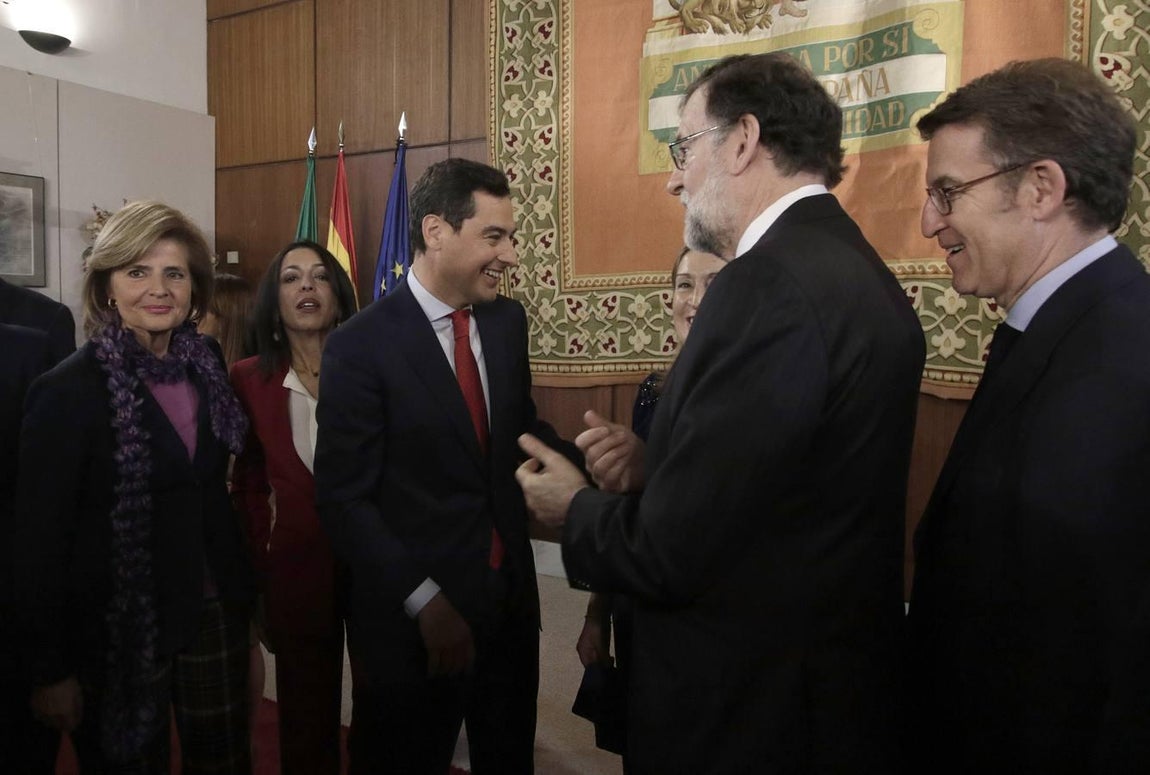 Las caras de la toma de posesión de Juanma Moreno