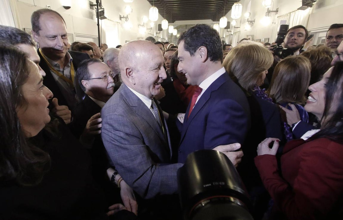 Las caras de la toma de posesión de Juanma Moreno