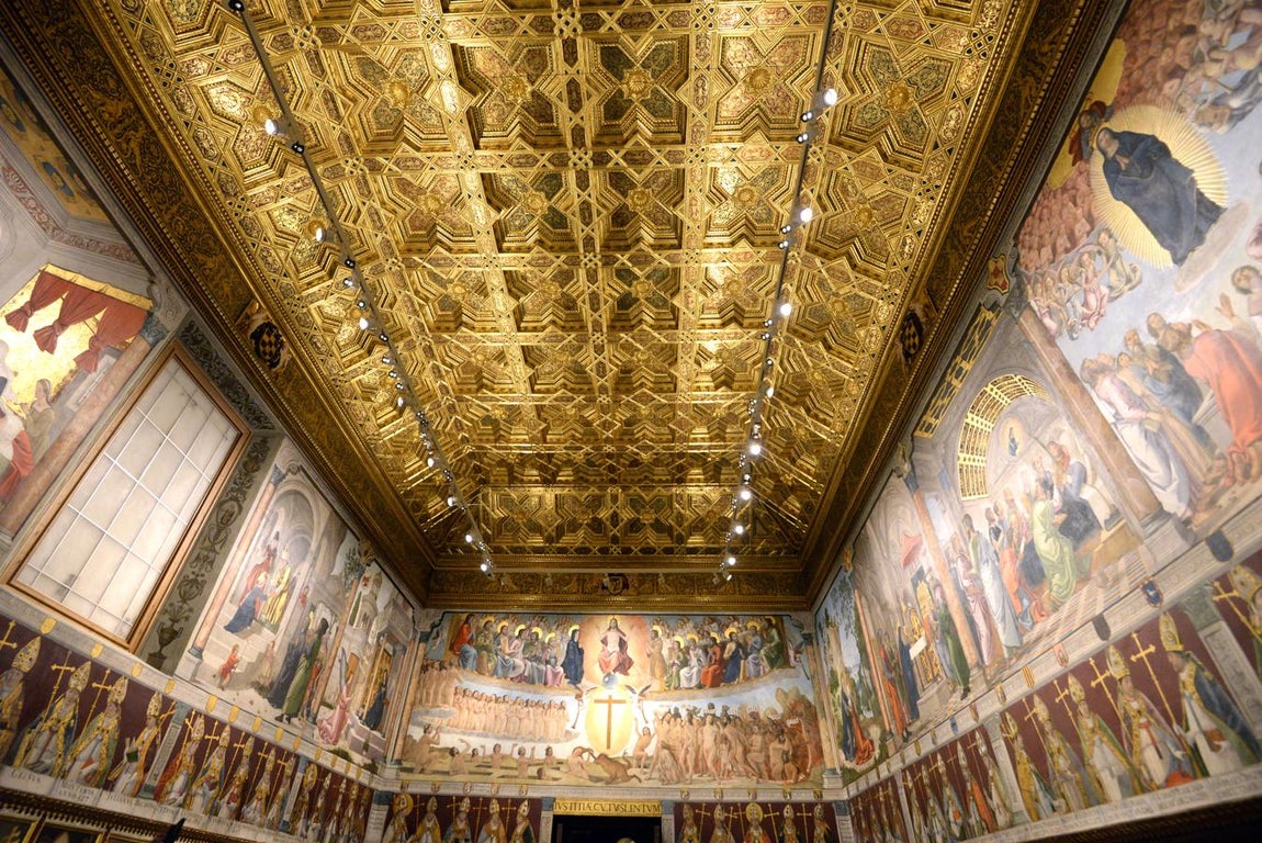 Impresionantes imágenes de la restauración de la Sala Capitular de la catedral