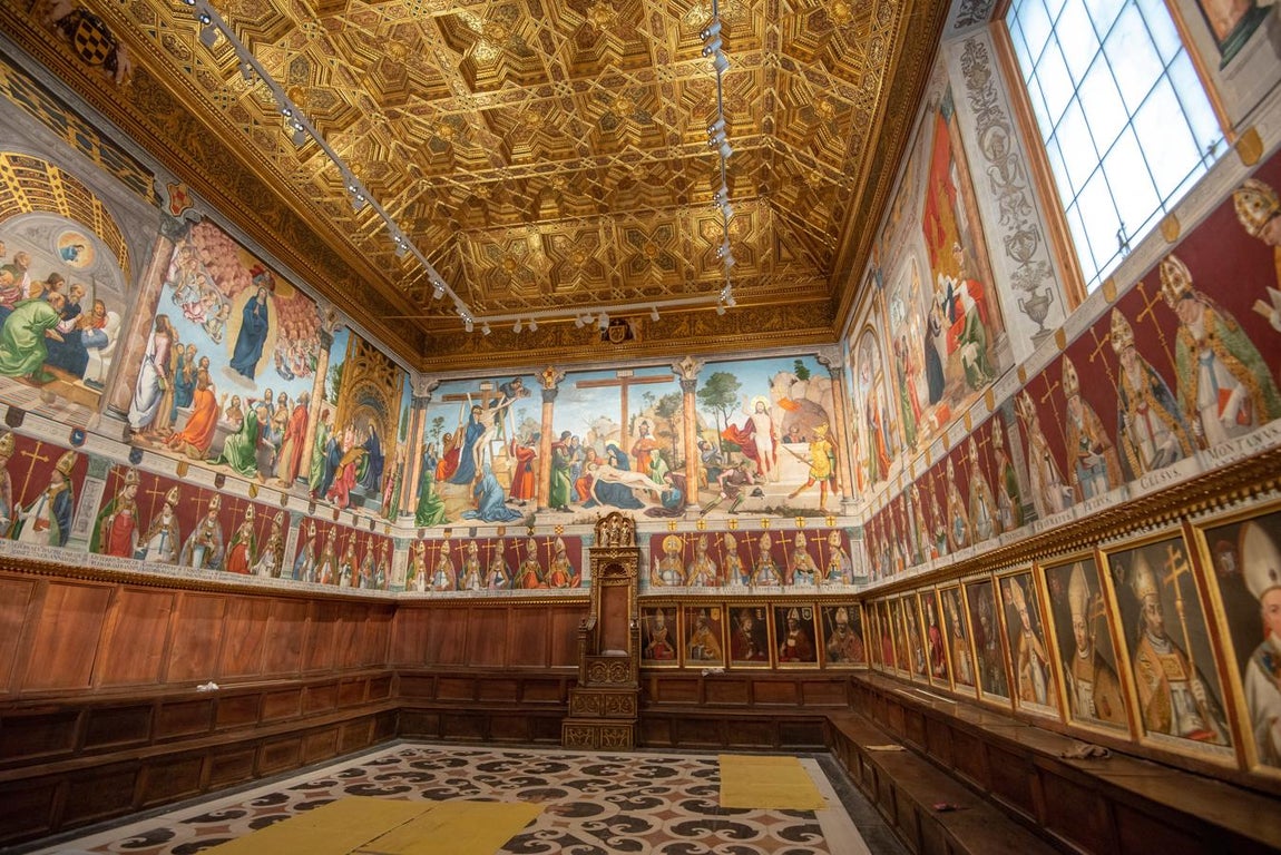 Impresionantes imágenes de la restauración de la Sala Capitular de la catedral