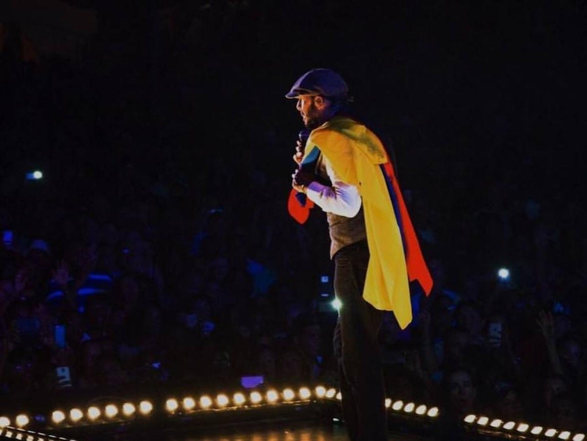 Juan Luis Guerra: «¡Pa’ que en Venezuela oigan este canto!». 