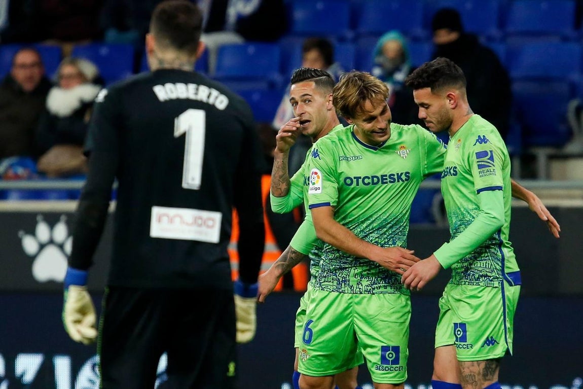 En imágenes, el partido de ida de la Copa del Rey Espanyol-Betis (1-1)