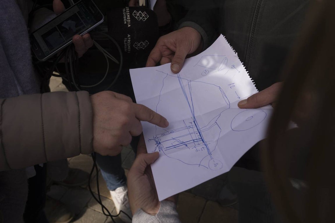 Esbozos improvisados del estado del terreno