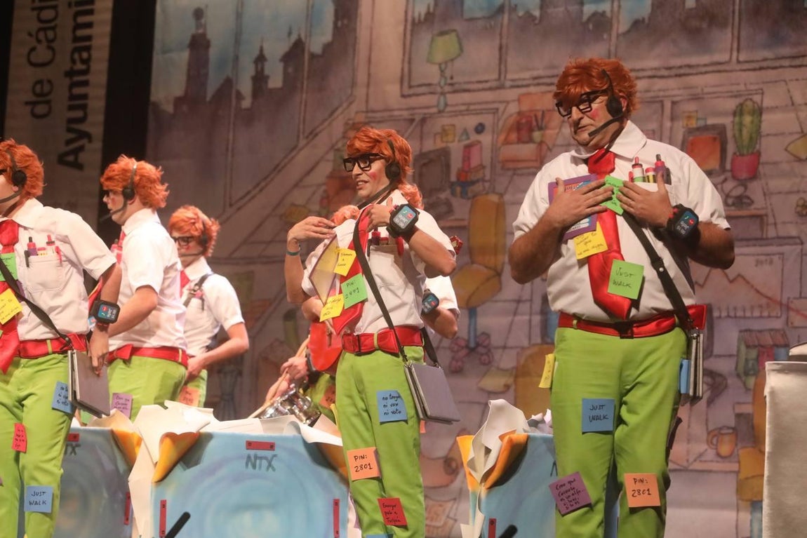 Fotos: chirigota El Chaval de la beca en el COAC 2019