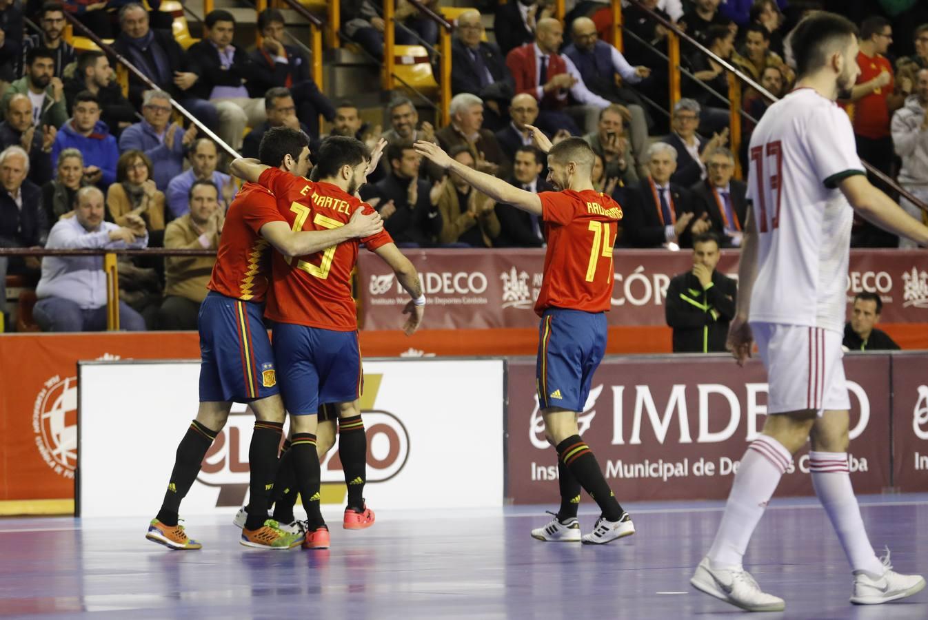 La victoria de España a Hungría por 7-0 en Fútbol Sala, en imágenes