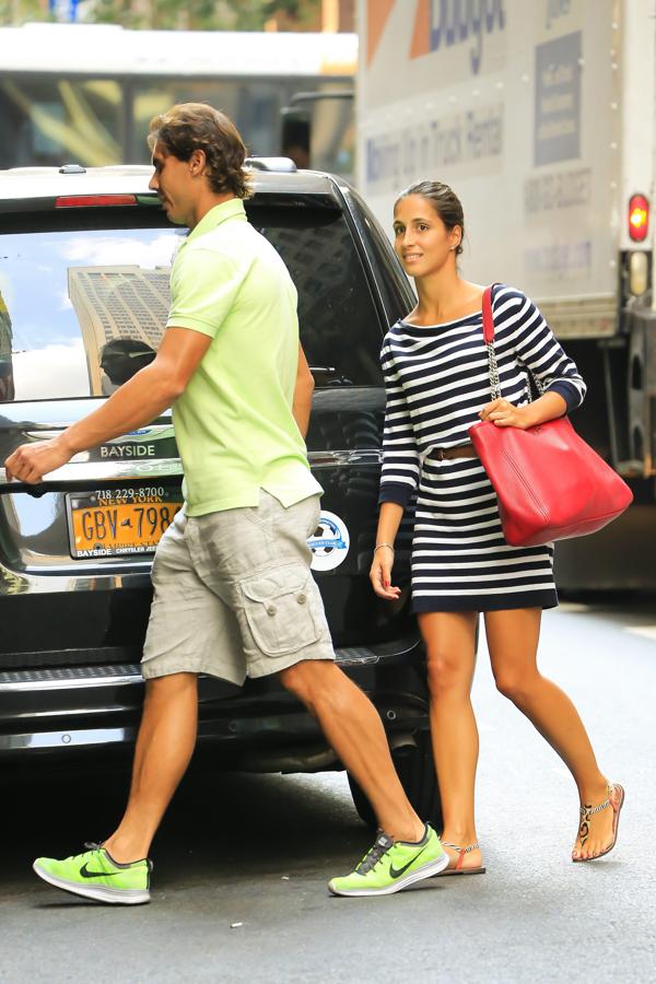 Nadal y Xisca, en Nueva York en 2013. 