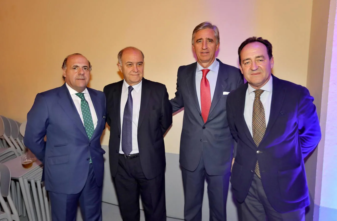 Jesús Alloza Moya, Manuel Capelo Hernández, Eugenio Barroso García de Leyaristi y Rafael Bravo García