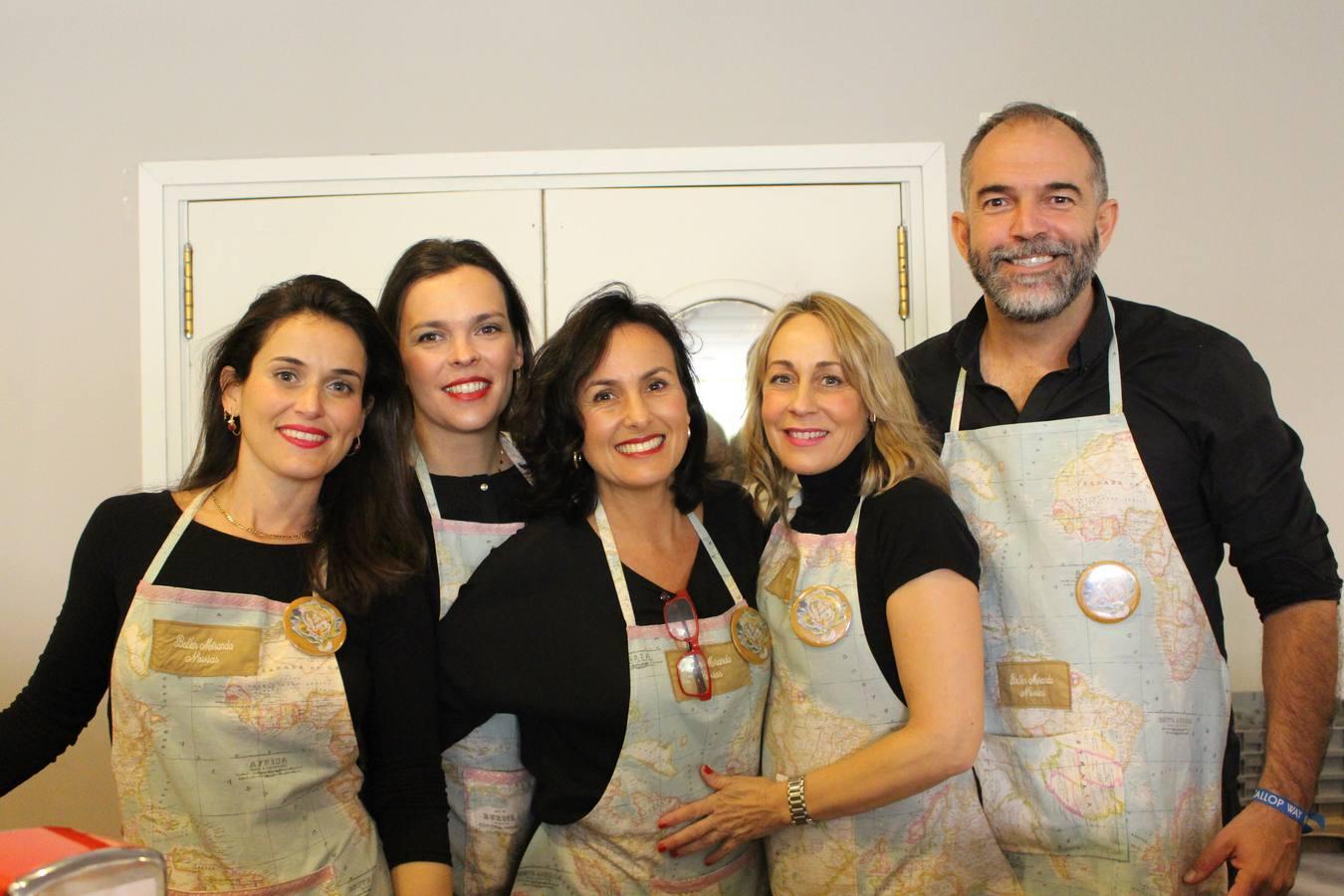 María Cuquerella, Manuela Sainz de Tejada, Pilar Mas, Cristina Tapia y Arístides Bermejo