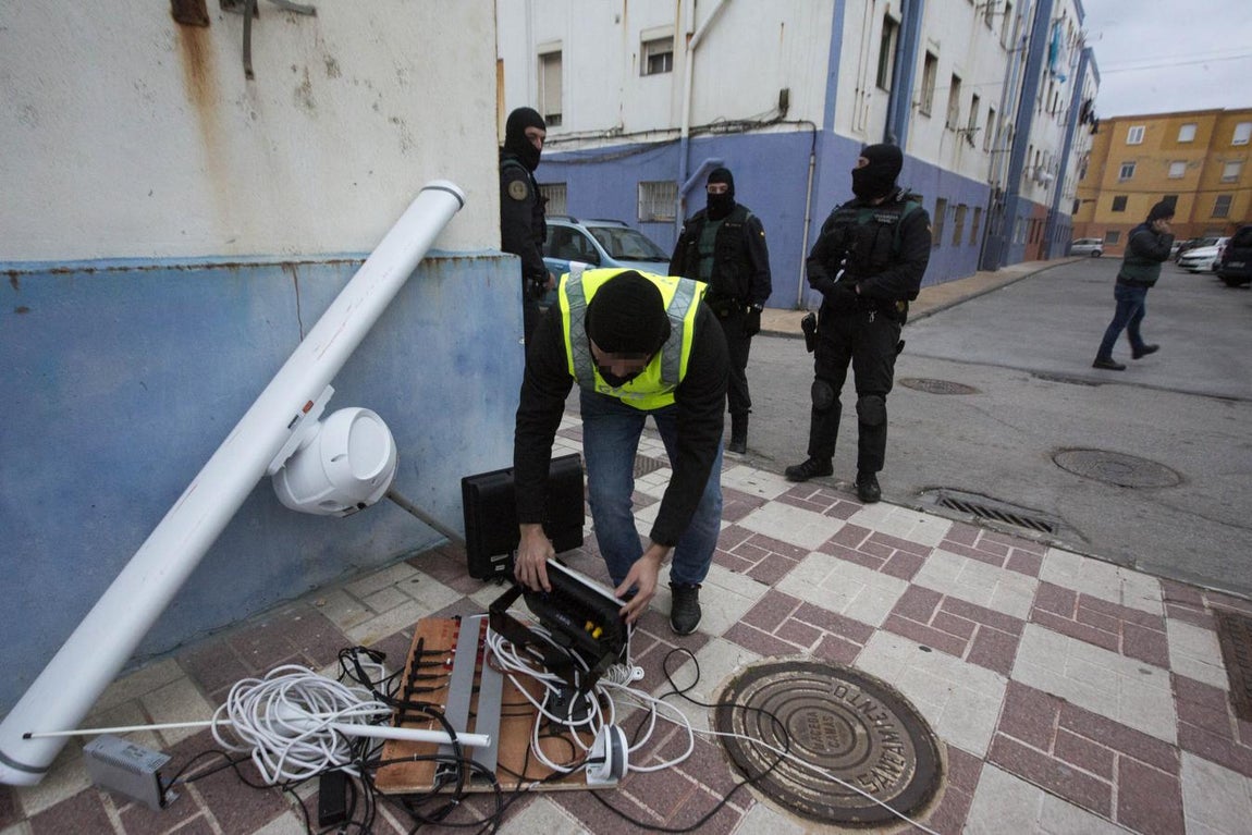 FOTOS: Operación contra el narcotráfico en La Línea