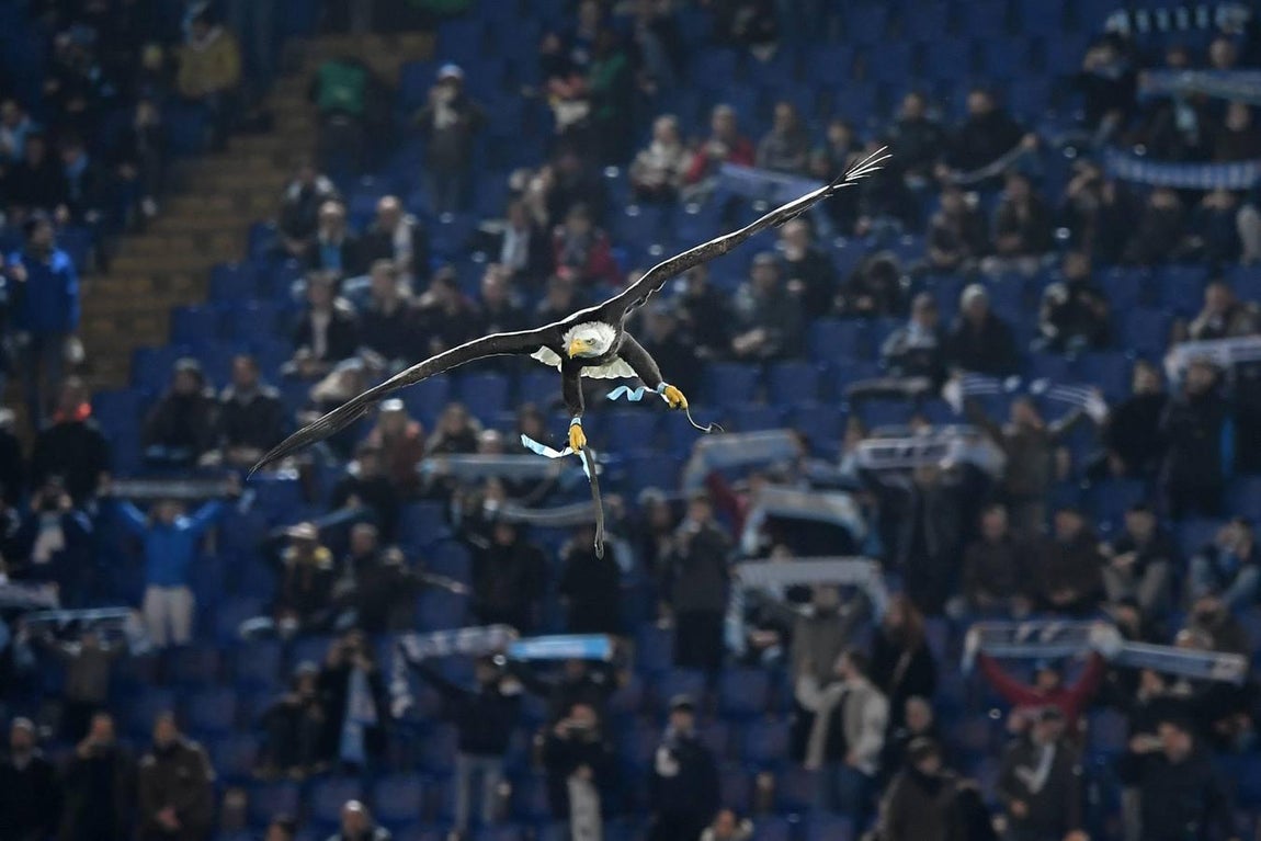 Lazio-Sevilla (0-1) de la la Liga Europa, en imágenes