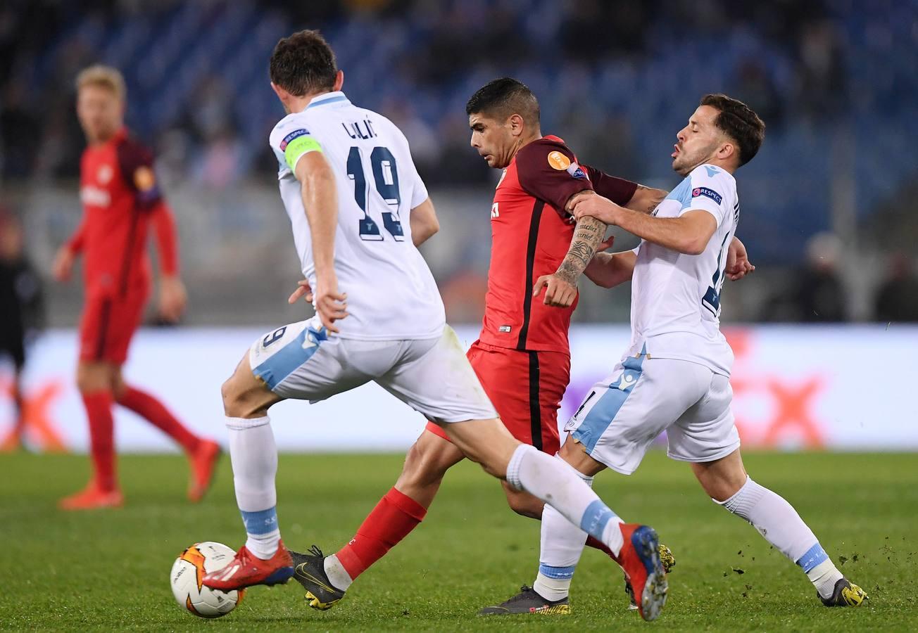 Lazio-Sevilla (0-1) de la la Liga Europa, en imágenes