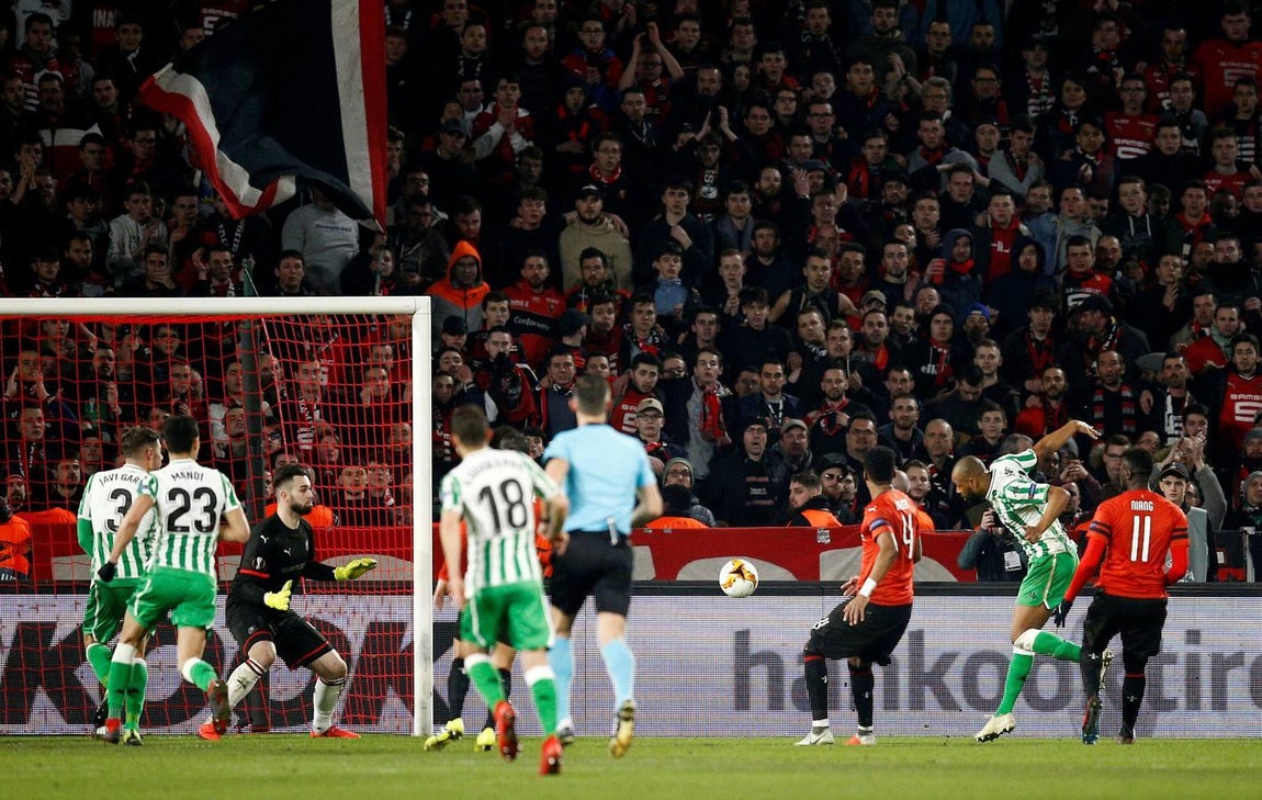 Stade Rennais-Real Betis (3-3) de la Liga Europa, en imágenes