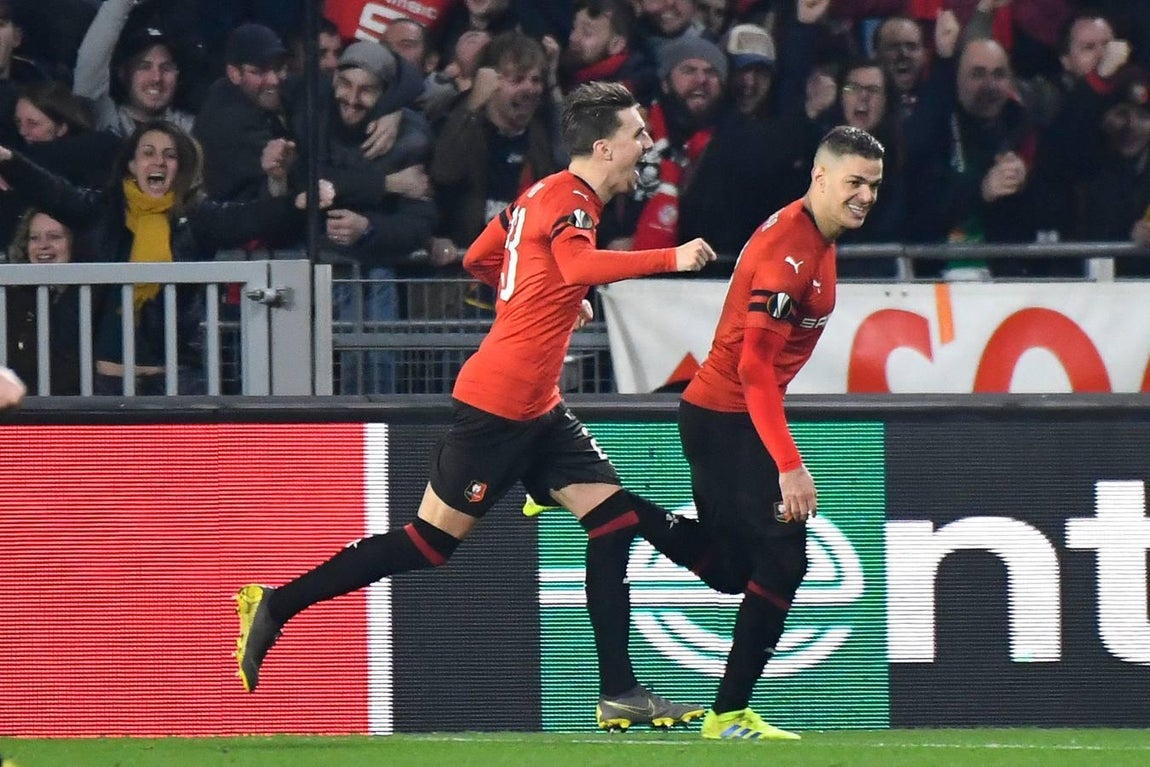 Stade Rennais-Real Betis (3-3) de la Liga Europa, en imágenes