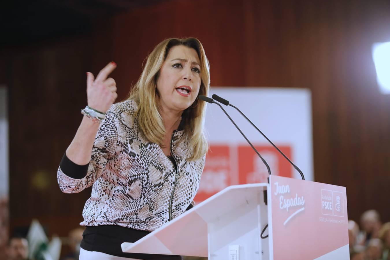 Sánchez y Díaz apoyan a Espadas en su presentación como candidato a la Alcaldía de Sevilla