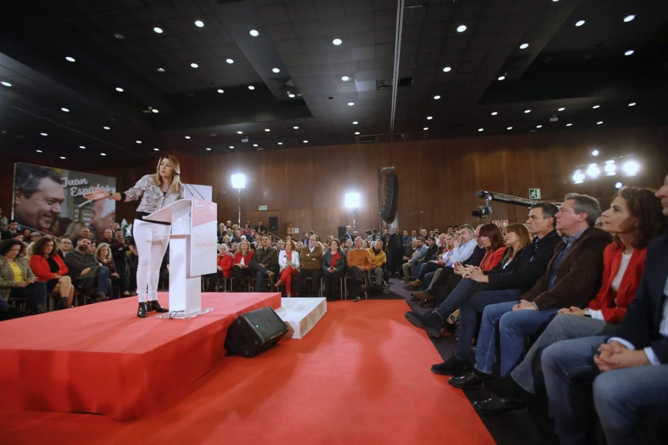 Sánchez y Díaz apoyan a Espadas en su presentación como candidato a la Alcaldía de Sevilla