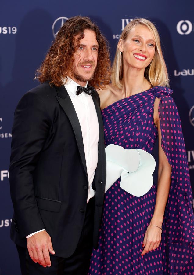 Carles Puyol y Vanessa Lorenzo. 