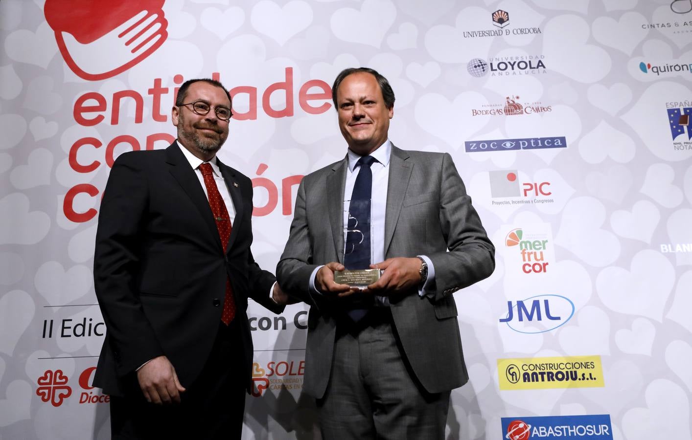 La entrega de los premios «Entidades con corazón» de Cáritas, en imágenes