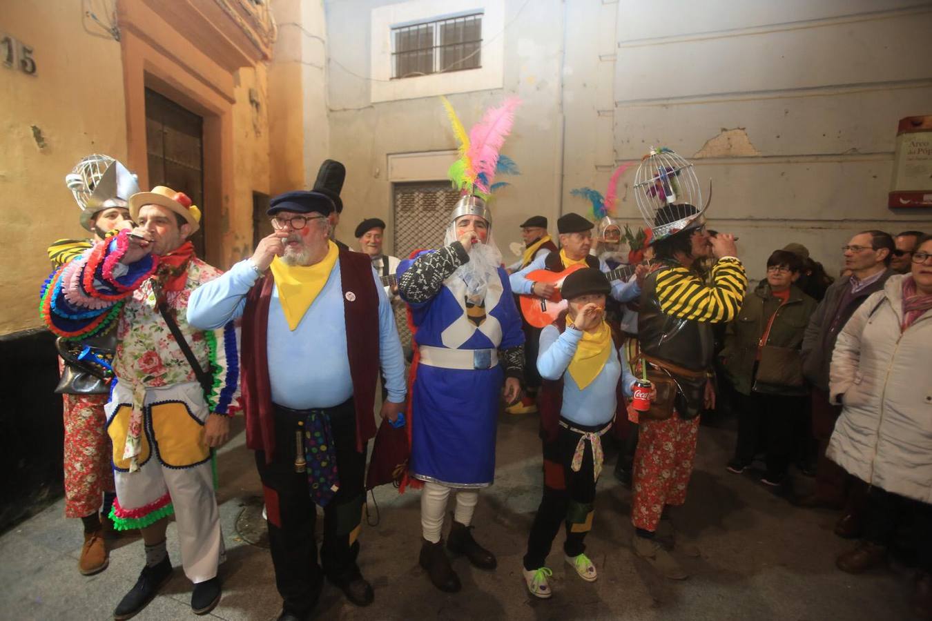 FOTOS: Gran ambiente callejero y en los tablaos en el Carnaval de Cádiz 2019