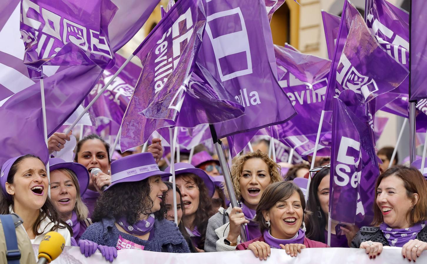 Fotogalería: Así ha sido la mañana del 8M en Sevilla