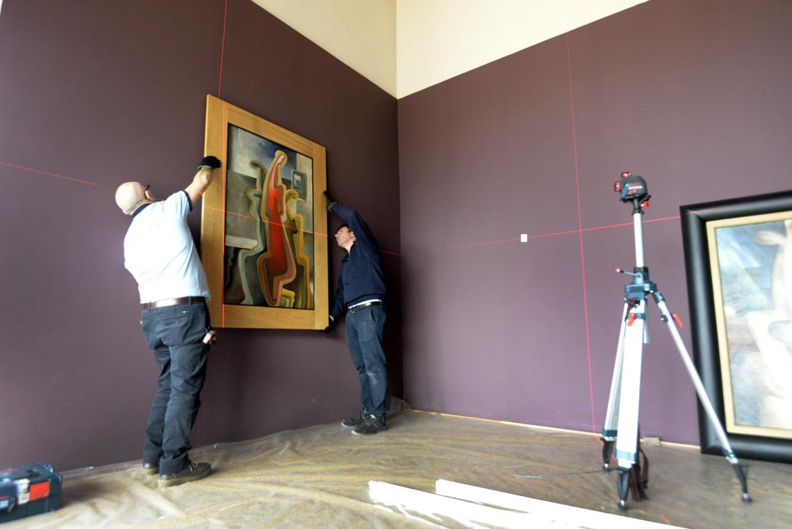 Llegan las primeras obras al Museo de Santa Fe de Toledo