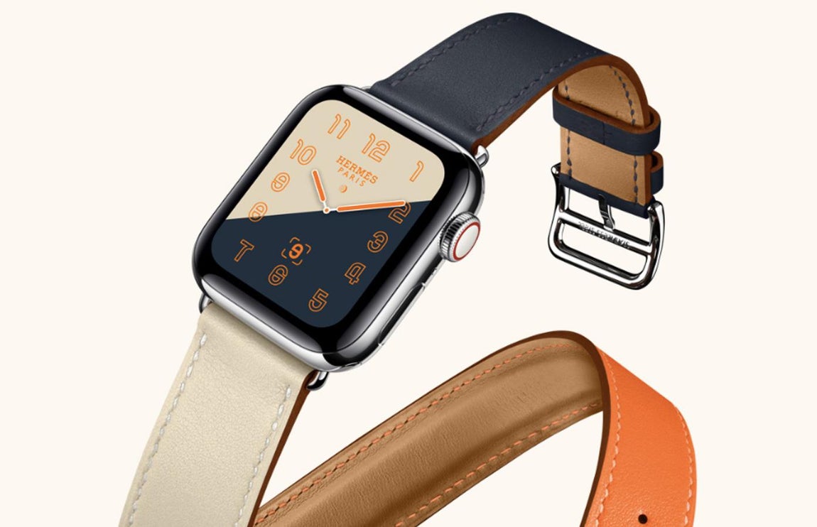 Apple Watch Hermès. En colaboración con Hermès, Apple ha lanzado Apple Watch Hermès que se define como “el dispositivo ideal para la vida de hoy, con un plus de originalidad y de elegancia”. Ahora, con un toque más de glamour, podrás lucir este reloj con todas las funciones necesarias del día a día pero con un sinfín de correas que lo hacen más especial aún. Cuesta desde 429 euros.