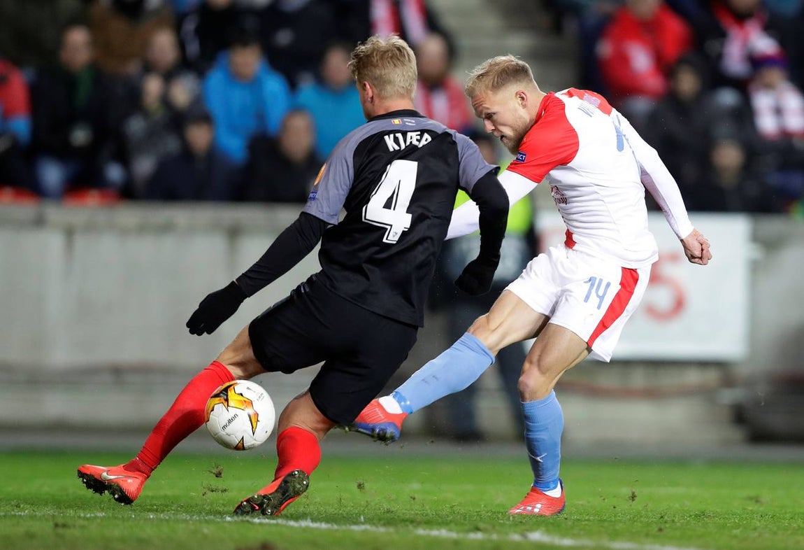 Las mejores imágenes del Slavia - Sevilla FC (4-3)