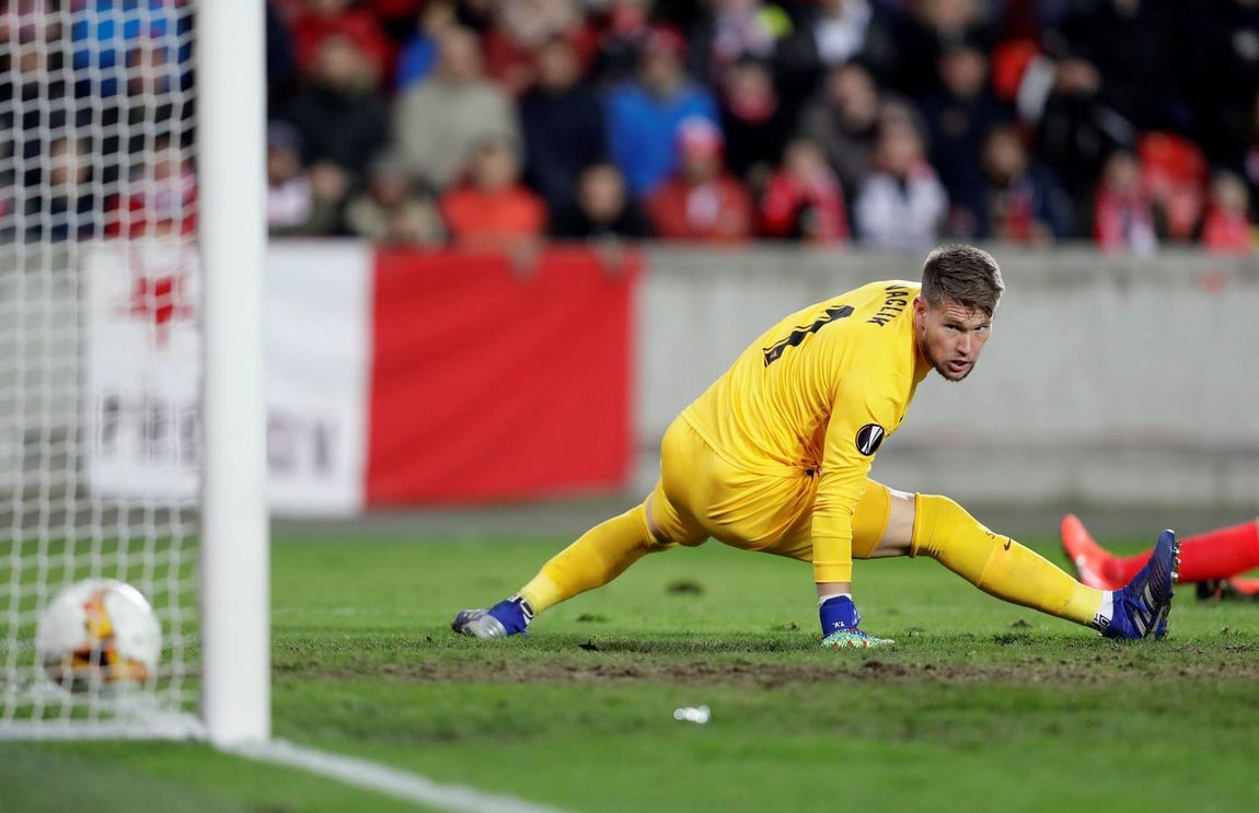 Las mejores imágenes del Slavia - Sevilla FC (4-3)