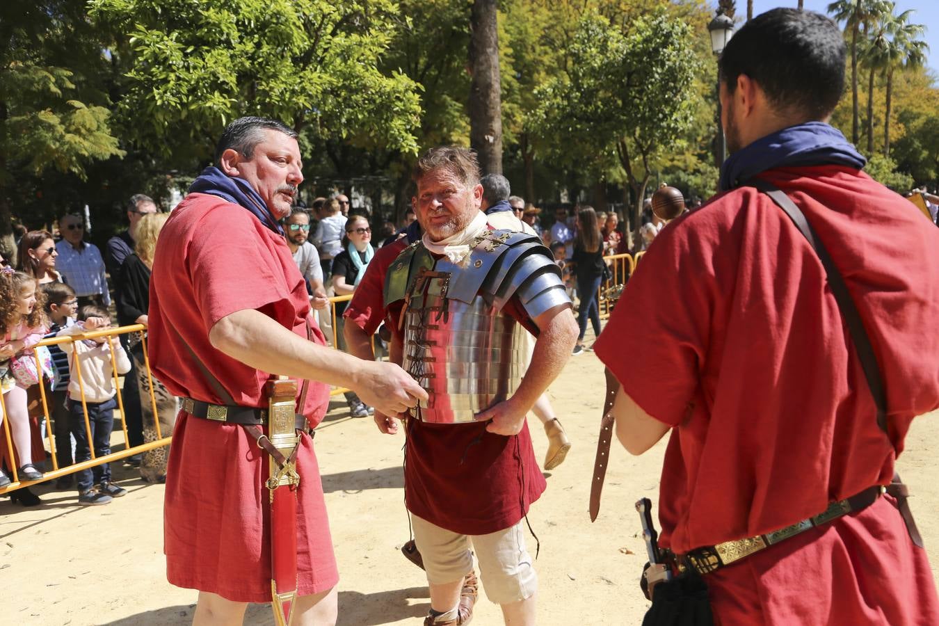 El Prado de San Sebastián en Sevilla se transforma en un campamento romano