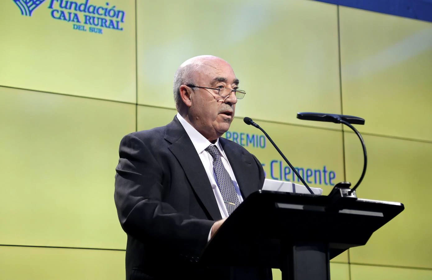 El premiado, Francisco Morales, en su discurso durante el acto