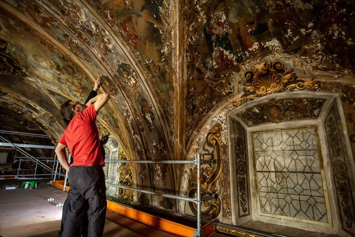 El proceso de restauración de la capilla de San José, en imágenes