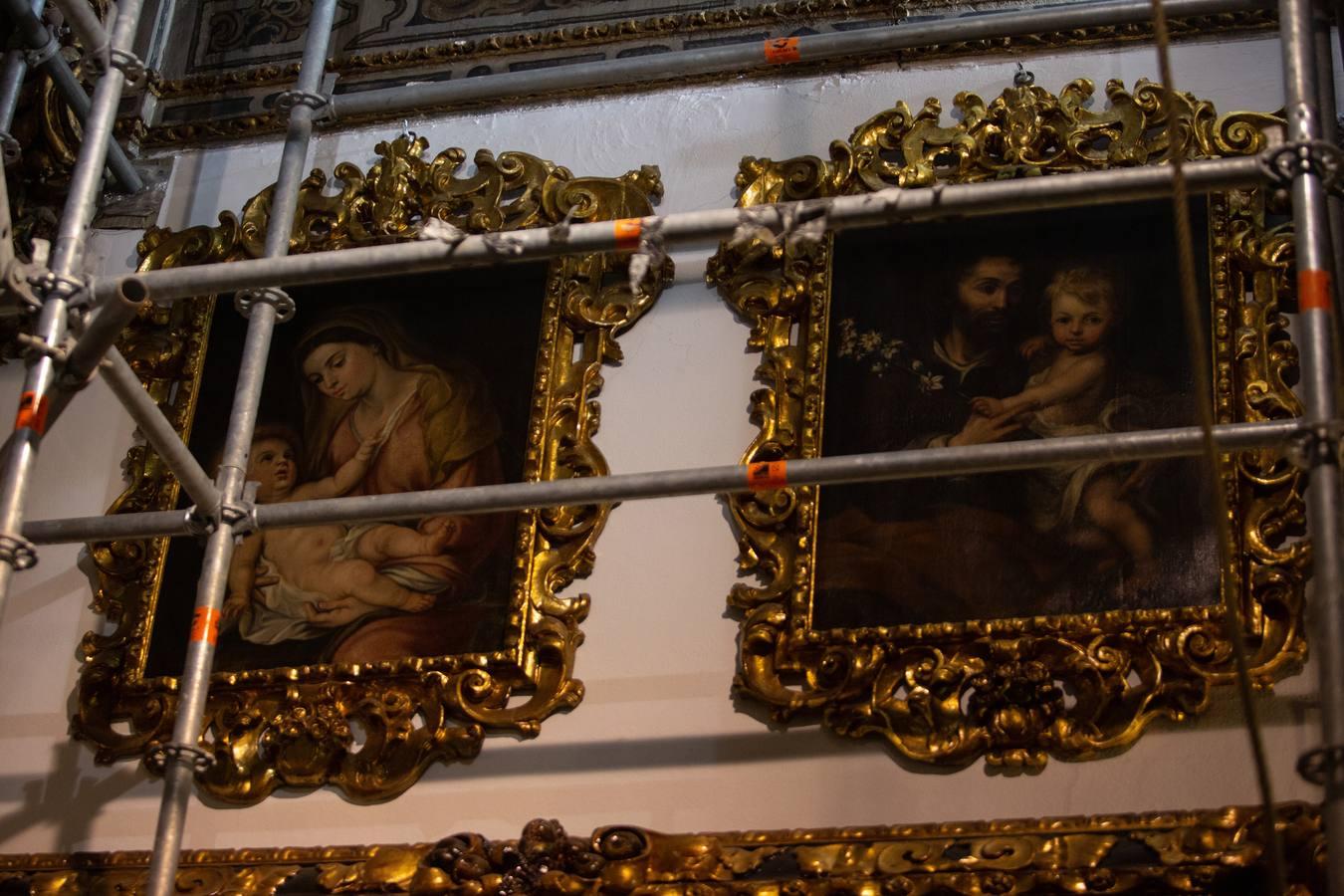 El proceso de restauración de la capilla de San José, en imágenes