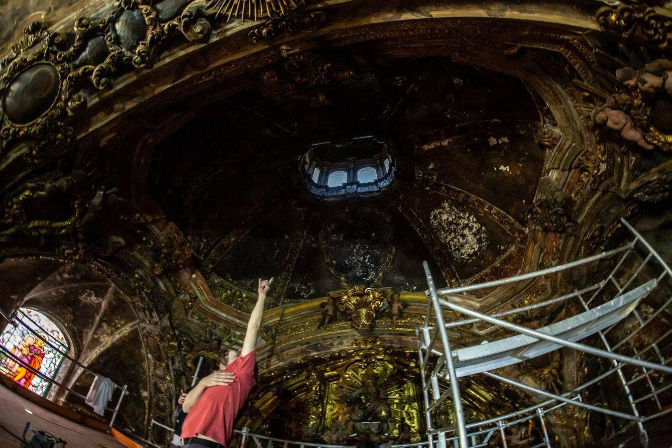 El proceso de restauración de la capilla de San José, en imágenes