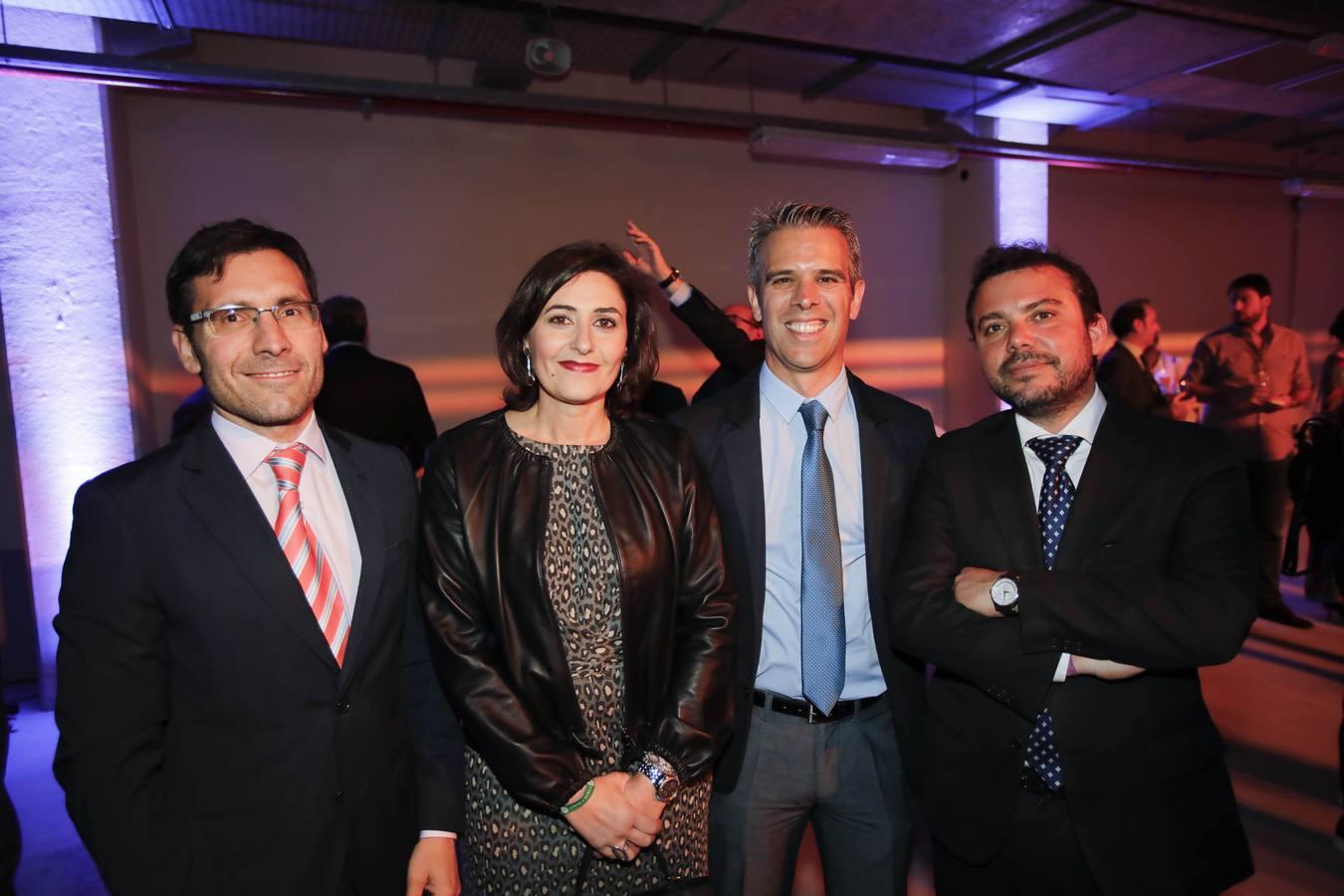 Antonio Vega, Lorena Muñoz, Juan Soldán y Fernando del Valle