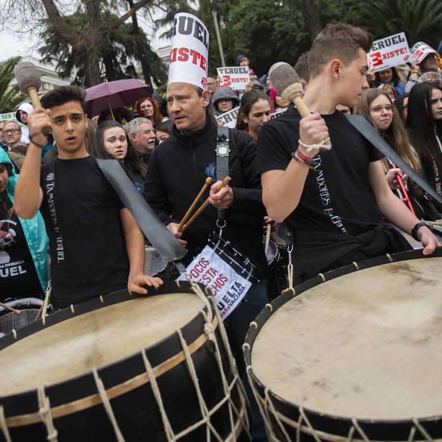 En imágenes: La manifestación contra la despoblación rural en España