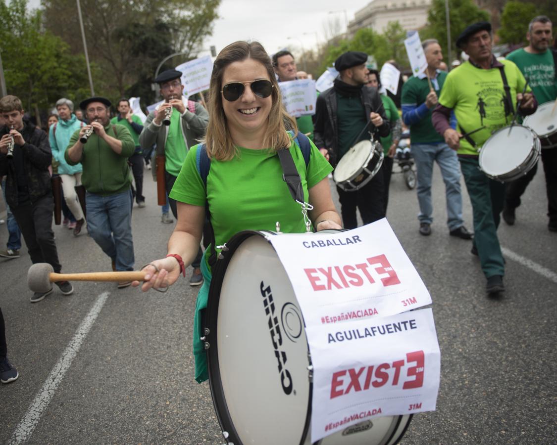 En imágenes: La manifestación contra la despoblación rural en España